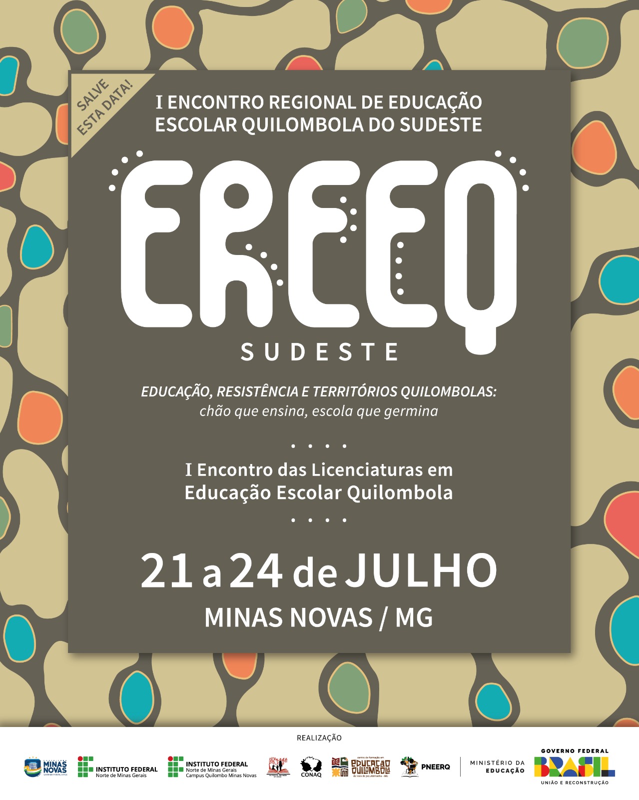 Minas Novas sediará o I Encontro Regional de Educação Escolar Quilombola do Sudeste; evento reunirá lideranças, educadores e estudantes entre 21 e 24 de julho